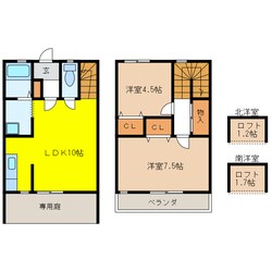 ドゥエル本石の物件間取画像